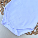 Body Cavado Branco Básico Algodão Egípcio Mini&Co