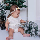 Romper Branco Algodão Egípcio Mini&Co - Coleção Natal