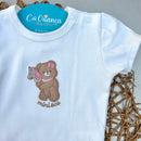 Conj Body e Short Ursa Algodão Egípcio Mini&Co