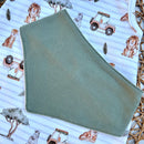 Romper Cavado Safari + Babador  Algodão Egípcio Mini&Co