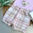 Conj Body e Short Ursa Algodão Egípcio Mini&Co