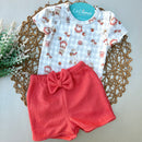 Conj Body e Short Ramister Algodão Egípcio Mini&Co