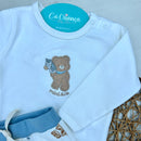 Conj Body e Mijão Urso Algodão egípcio Mini&Co