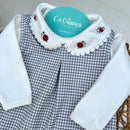 Conj Vestido e Body Manga Longa Algodão Egípcio Mini&Co