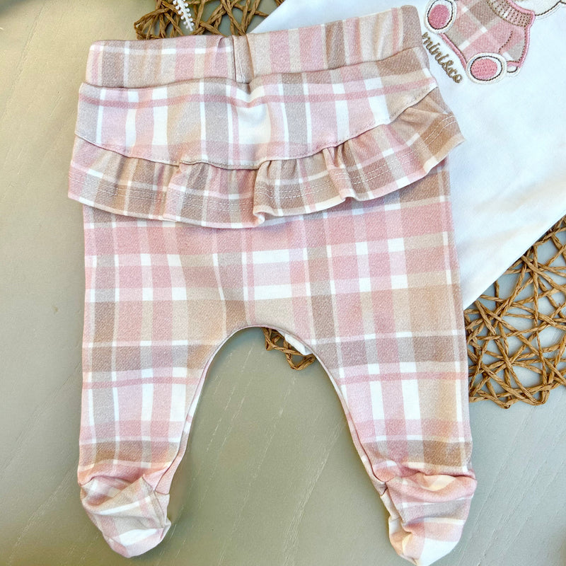 Conj Body e Mijão Ursa Algodão Egípcio Mini&Co