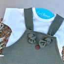 Romper Camiseta com Jardineira  Algodão Egípcio Mini&Co