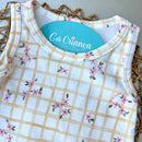 Conj Body e Short Floral Algodão Egípcio Mini&Co