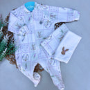 Macacão estampa lavanda Algodão Egípcio Mini&Co