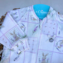 Macacão estampa lavanda Algodão Egípcio Mini&Co