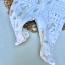 Macacão estampa lavanda Algodão Egípcio Mini&Co