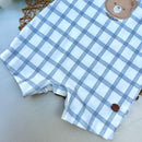 Romper xadrez Urso  Algodão Egípcio Mini&Co