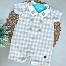 Romper Xadrez Algodão Egípcio Mini&Co