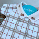 Romper Gola de Cogumelo Algodão Egípcio Mini&Co