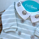 Macacão Golinha Ovelha Algodão Egípcio Mini&Co