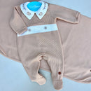 Macacão Gola Urso e Manta Algodão Egípcio Mini&Co