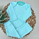 Conjunto Canelado Verde Bebê