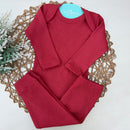 Conjunto Canelado Vermelho