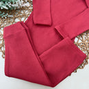 Conjunto Canelado Vermelho