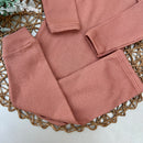 Conjunto Canelado Marrom