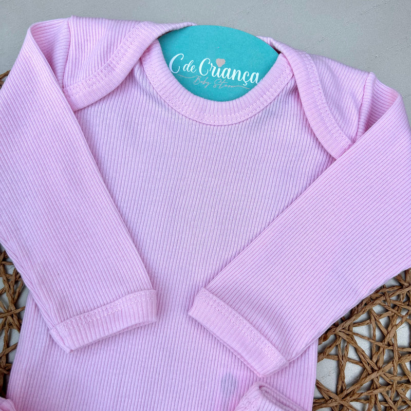 Conjunto Canelado Rosa