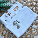 Kit Pano de Boca Safari Algodão Egípcio MIni&Co