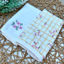 Kit Pano de Boca Floral Algodão Egípcio MIni&Co