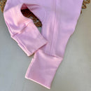 Macacão Suedine Rosa Bebê