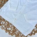 Casaco Branco Algodão Egípcio Mini&Co