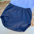 Body Picueta Manga Curta e Tapa Fralda Marinho