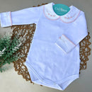 Body Rococó Rosa - Manga Virada