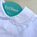 Body Gola Redonda Branco - Liso Gripir