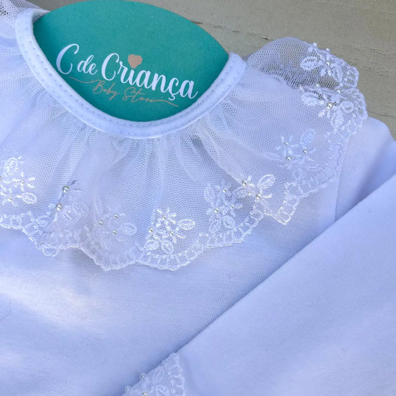 Body Rendado Branco