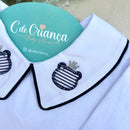 Body Branco Manga Virada - Urso Marinho