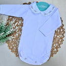 Body Branco - Rococó Lilás