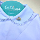 Body branco - Rococó colorido trio