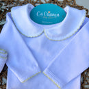 Body Picueta Manga Longa, Mijão Amarelo Bebê e Naninha