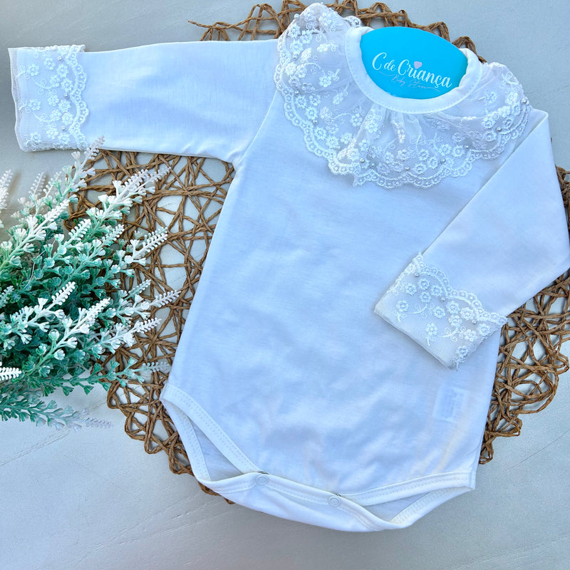 Body Off White - Rendado