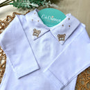 Body Branco - Urso com Poa