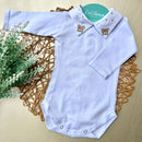 Body Branco - Urso com Poa