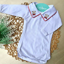 Body Branco - Urso gravata Vermelha