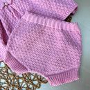 Conjunto Vestido e tapa Fralda Rosê - 2 peças