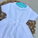 Vestido e Tapa Fralda Branco