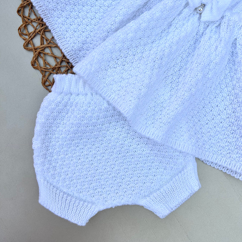 Vestido e Tapa Fralda Branco