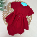 Vestido e Tapa Fralda Vermelho
