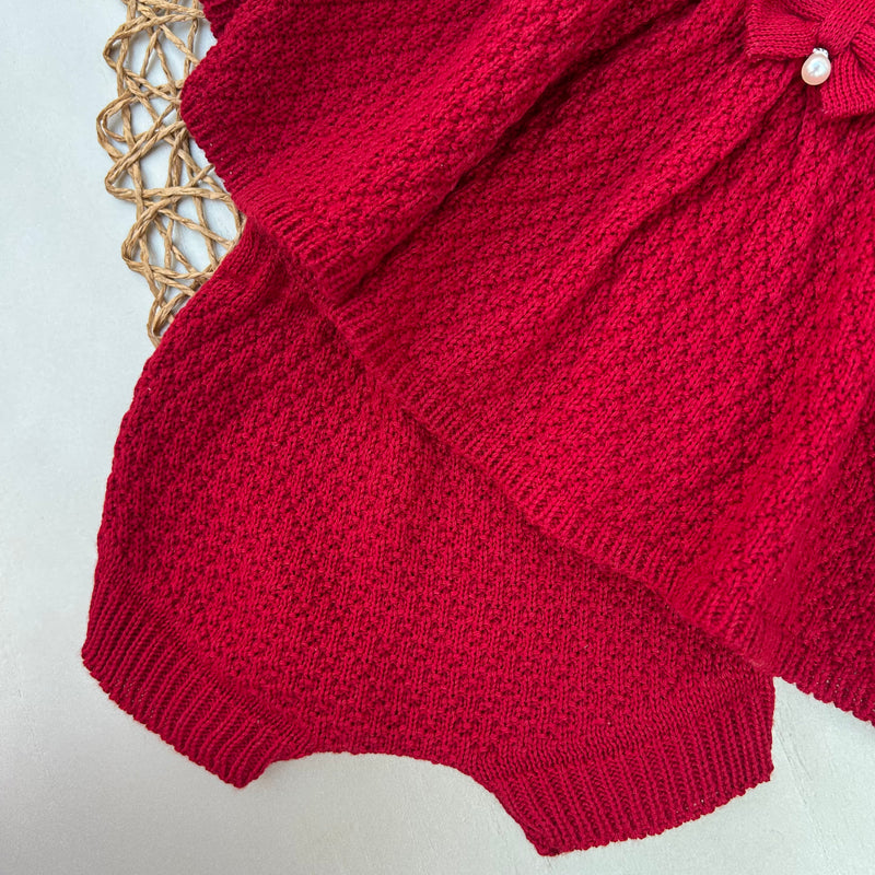 Vestido e Tapa Fralda Vermelho