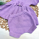 Vestido e Tapa Fralda Vermelho Lilás