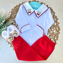 Conj Body Urso Vermelho, Mijão Vermelho e Sapatinho