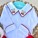 Conj Body Urso Vermelho, Mijão Vermelho e Sapatinho