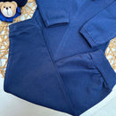 Conj Body Urso, Mijão Marinho e Sapatinho com Prendedor de Chupeta