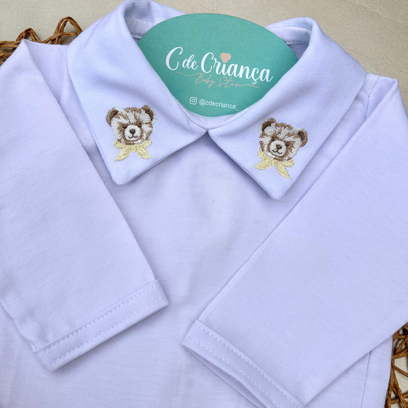Conj Body, Mijão Amarelo e Sapatinho - Urso